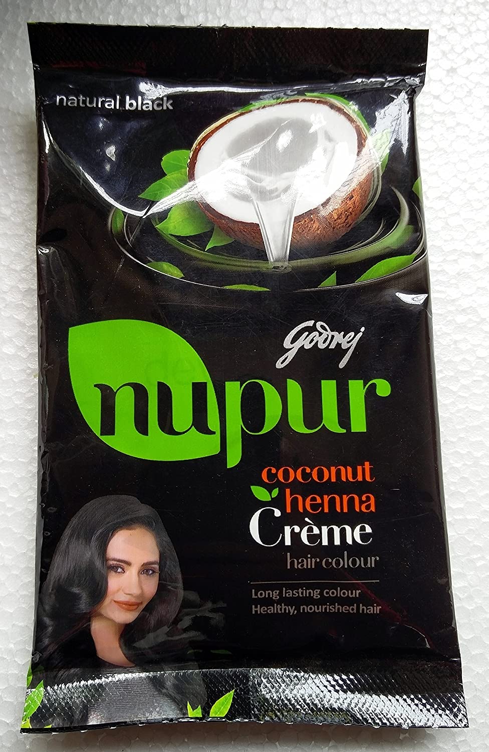 Godrej Nupur Natural Heena Based Hair Colour, Nat Black, ( 10GM )